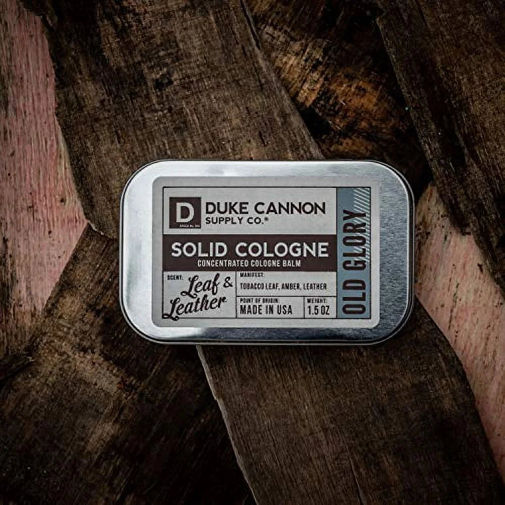 Men's Solid Cologne- Old Glory (Leaf & Leather Scent)