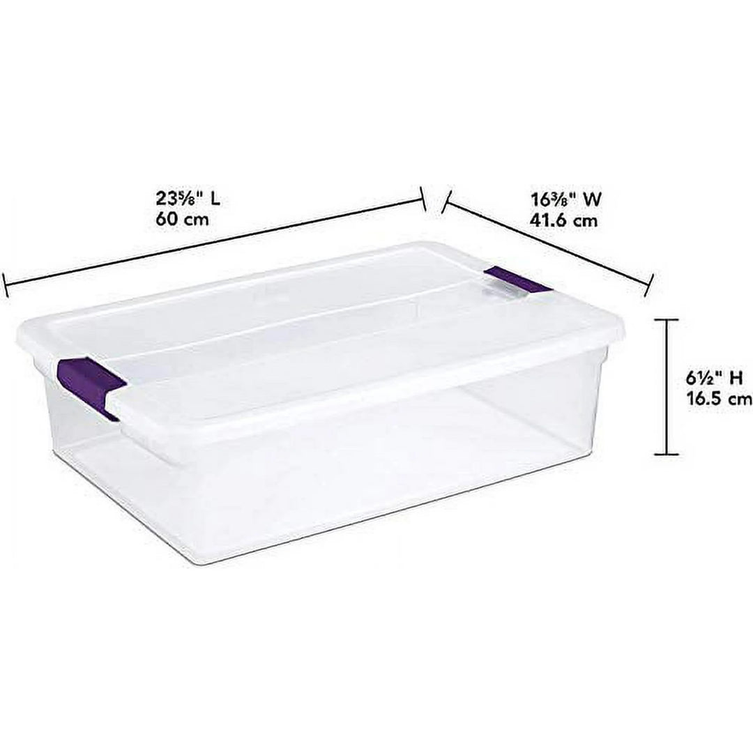 32 qt Clear Latch Storage Box