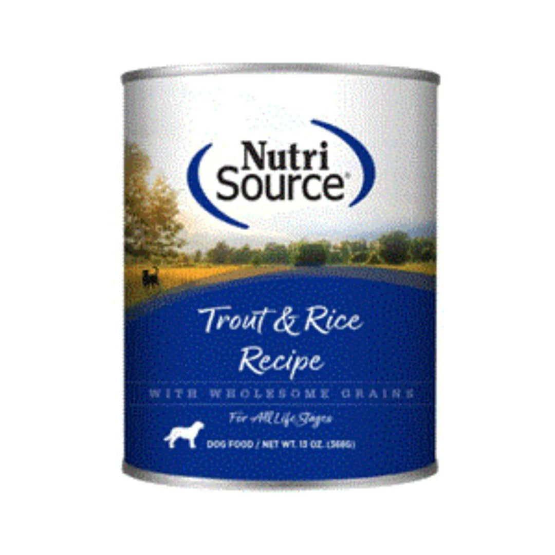 Canned Dog Food Trout Rice 13oz