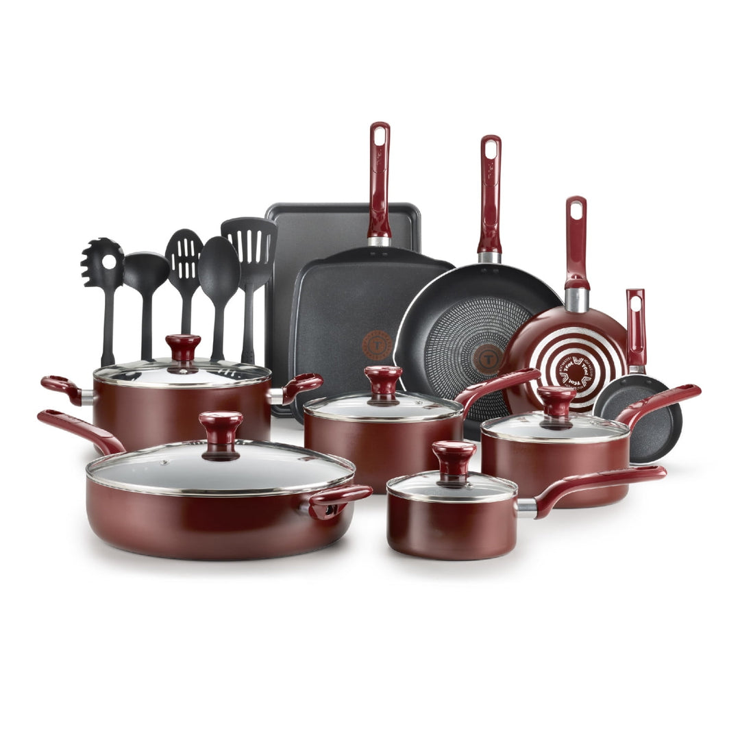 Red Nonstick Cookware Set