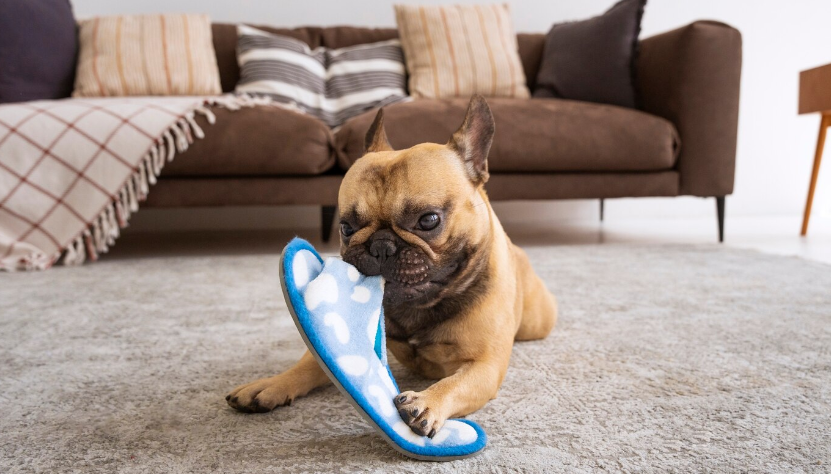 A closer look at Detached Fabric On Dog Pet Furniture Choking