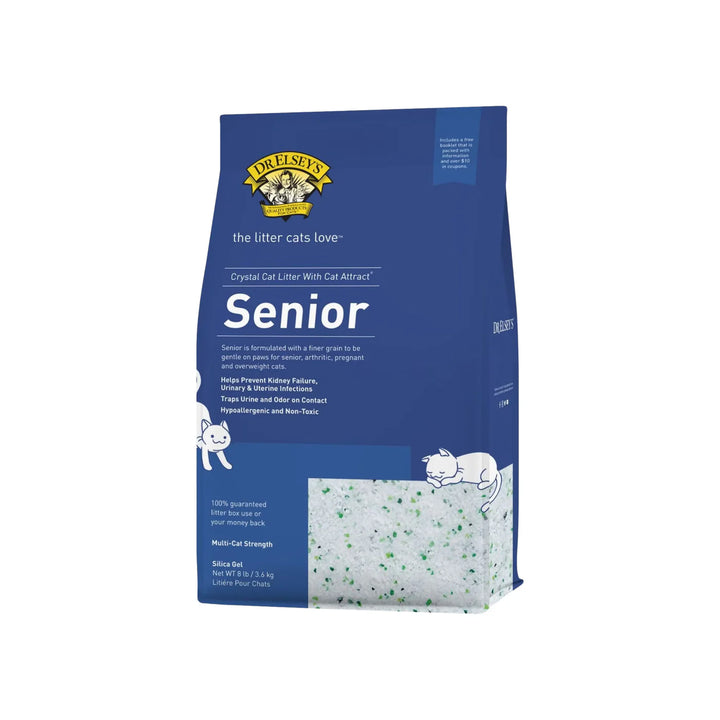 Dr. Elsey's Senior Hypoallergenic Non-Toxic Herbal Infused Silica Cat Litter - 8 lb