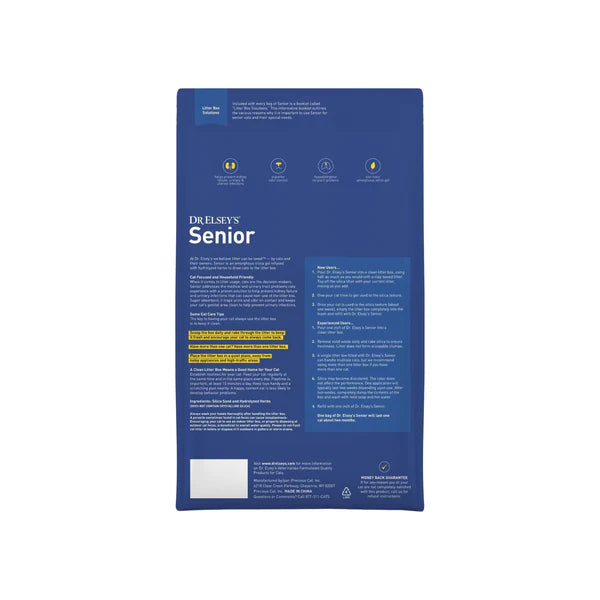 Dr. Elsey's Senior Hypoallergenic Non-Toxic Herbal Infused Silica Cat Litter - 8 lb