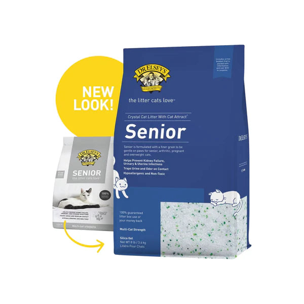 Dr. Elsey's Senior Hypoallergenic Non-Toxic Herbal Infused Silica Cat Litter - 8 lb