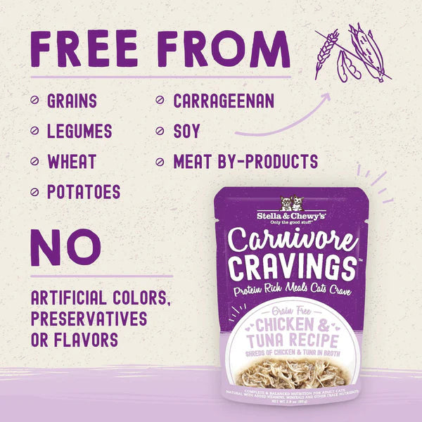 Carnivore Cravings Wet Cat Food Case of 24