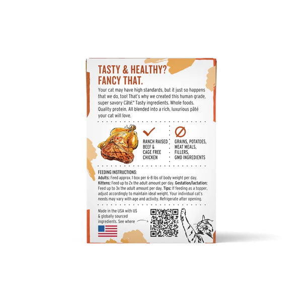 Pate Cat Wet Food - Beef & Chicken 12 Pack