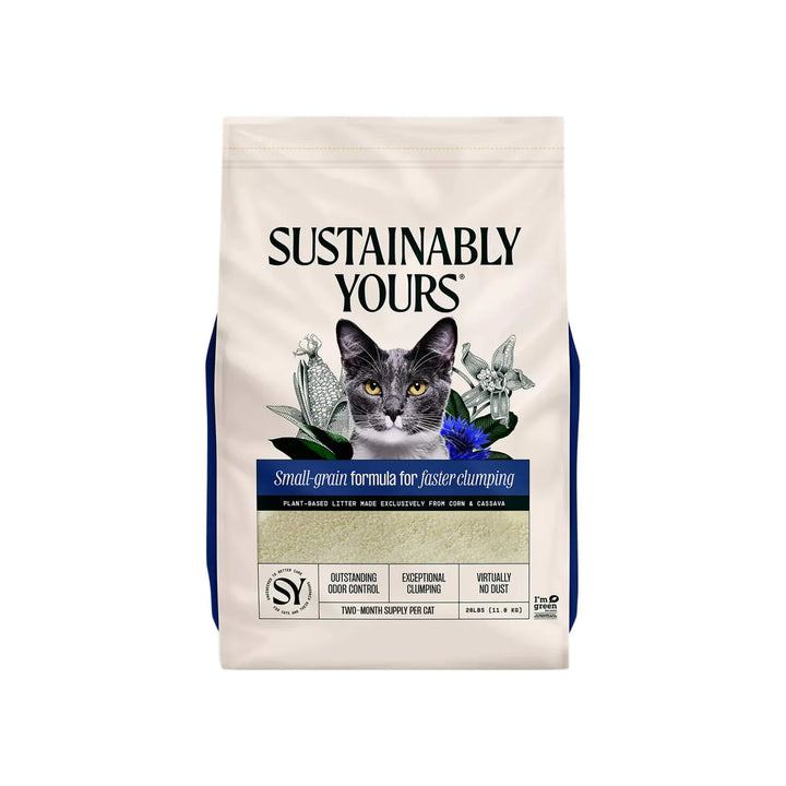 Corn & Casava Clumping Cat Litter - Small Grain