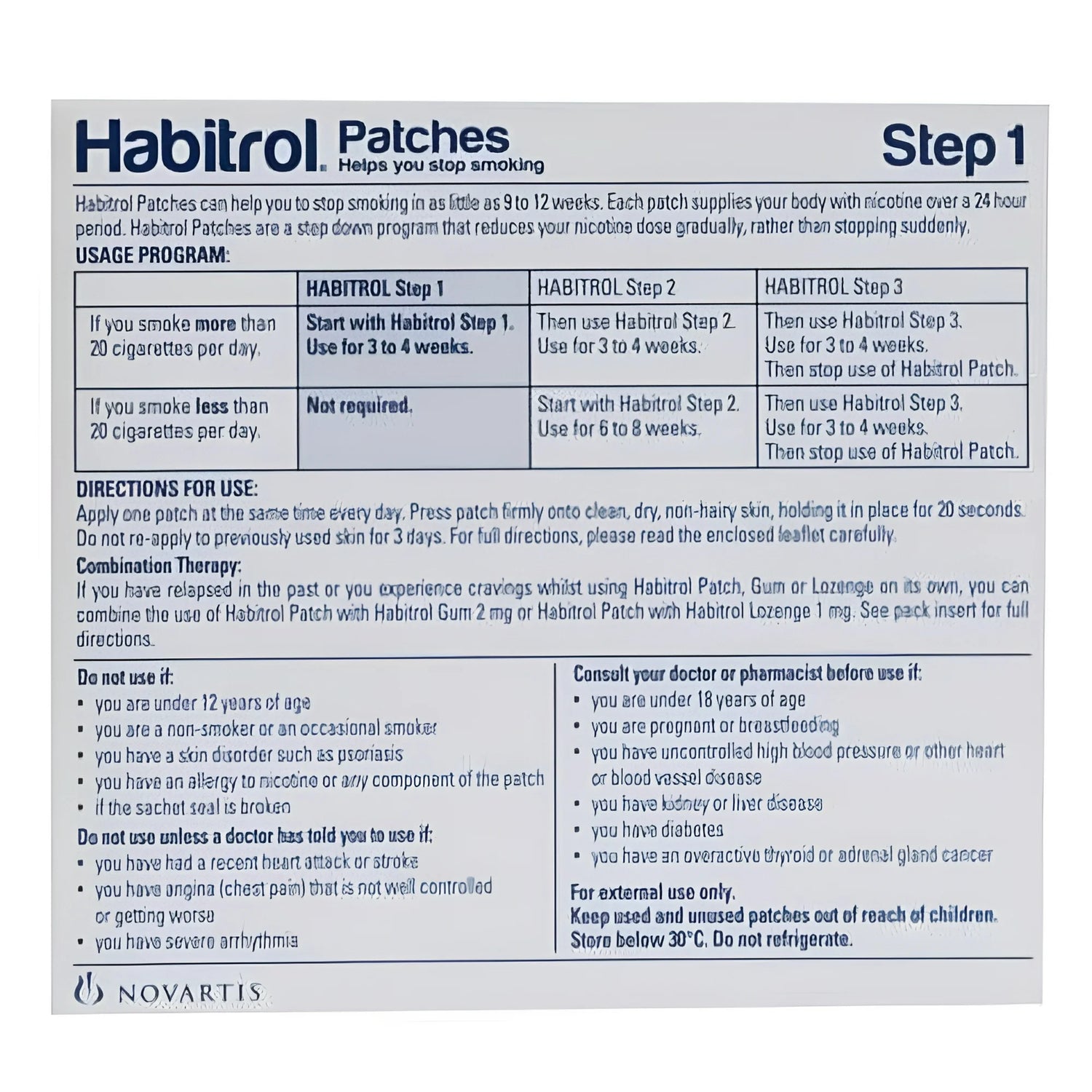 Nicotine Patches STEP 1