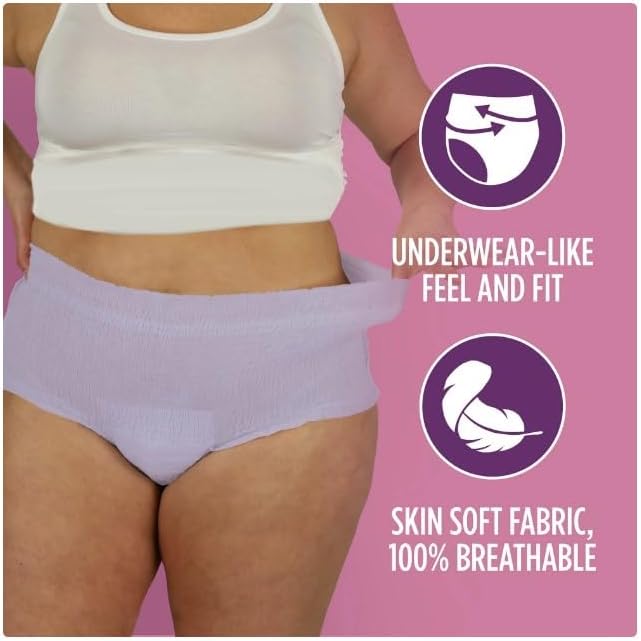 Women's Underwear 2XL Maximum Absorbency 54 Count