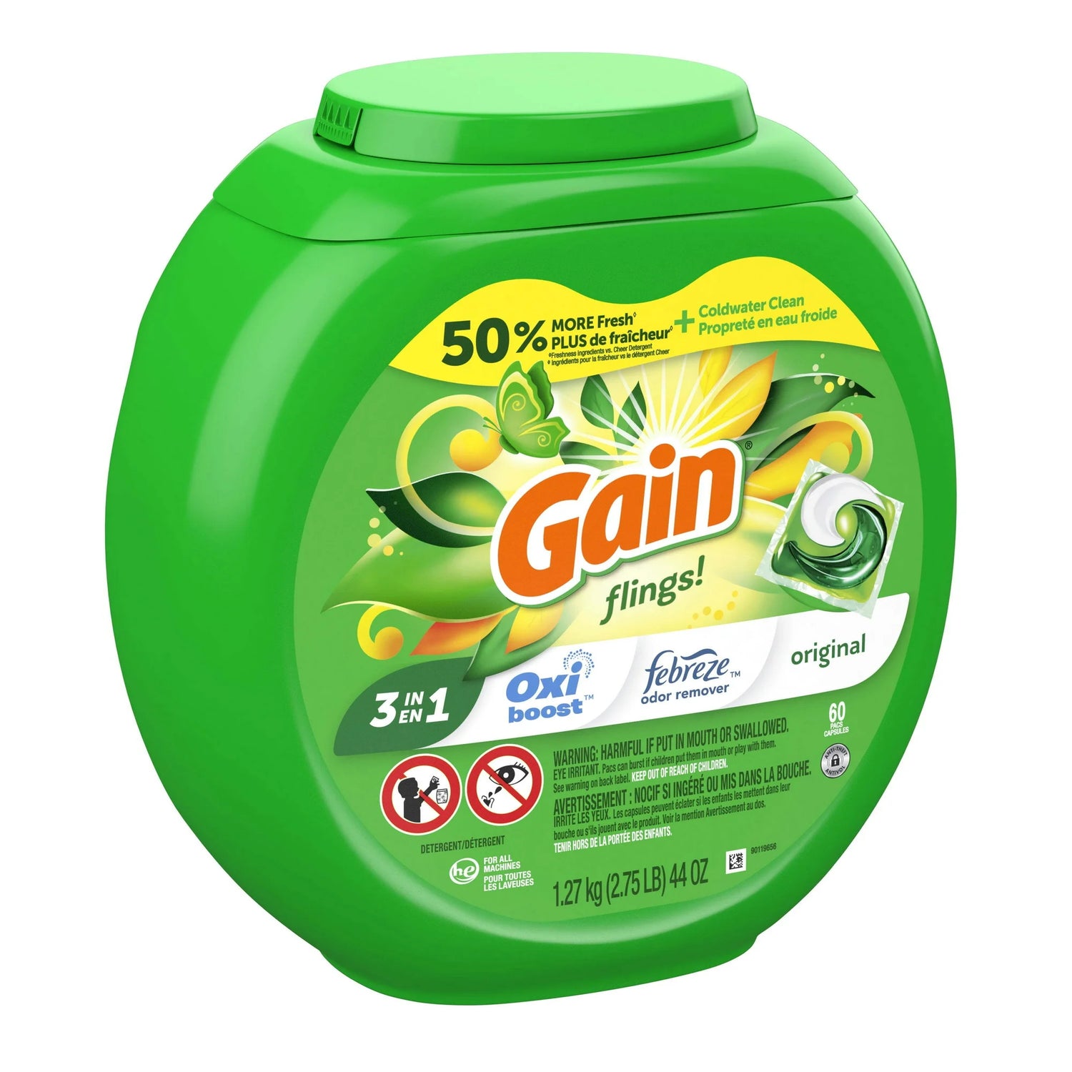 Oxi Boost and Febreze Laundry Detergent Original Scent