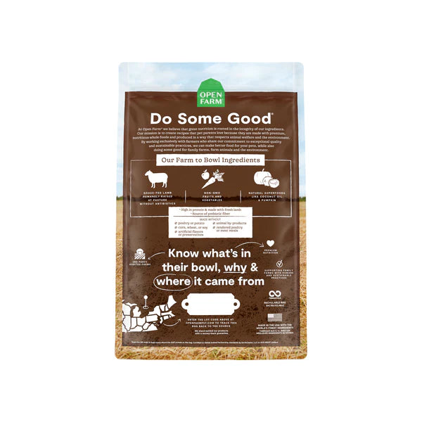 Grain Free Dry Dog Food - Lamb