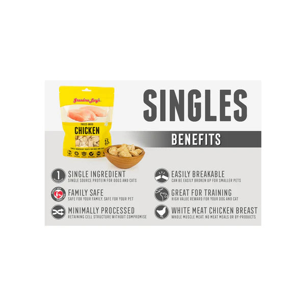 Freeze Dried Singles Treats - Chicken