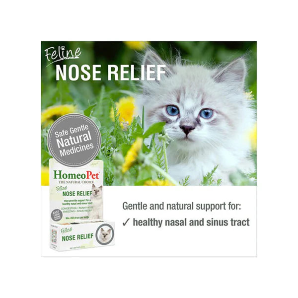 Feline Homeopathic Nose Relief Drops for Cats
