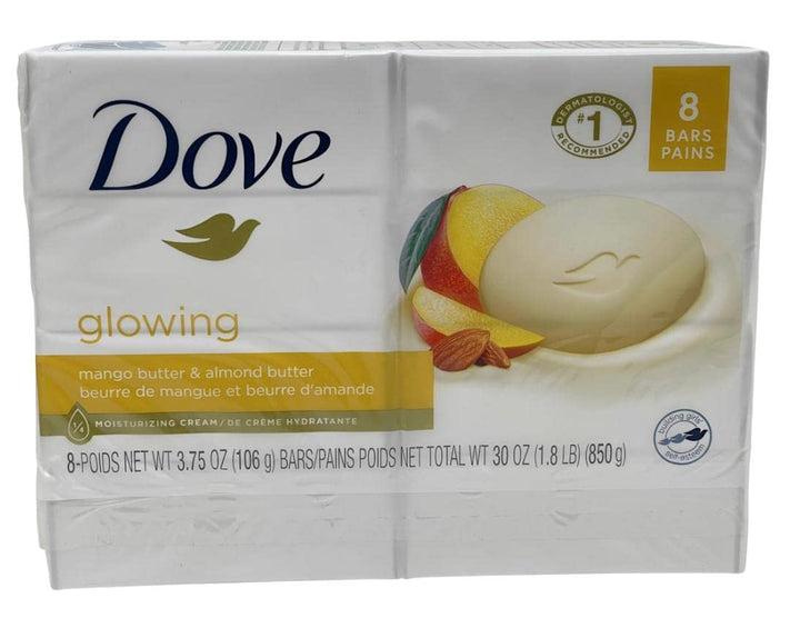 Dove beauty bar more moisturizing than bar soap pack, mango butter, 8 PACK Beauty Bar To Moisturize Dry Skin With Mango Butter More Moisturizing Than Bar Soap, 3.75 Ounce