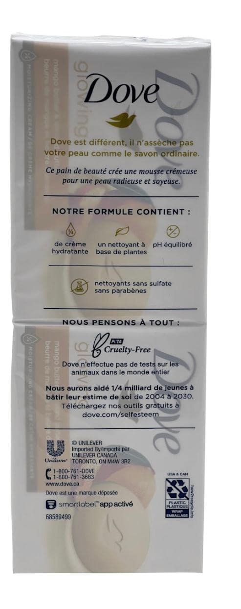 Dove beauty bar more moisturizing than bar soap pack, mango butter, 8 PACK Beauty Bar To Moisturize Dry Skin With Mango Butter More Moisturizing Than Bar Soap, 3.75 Ounce