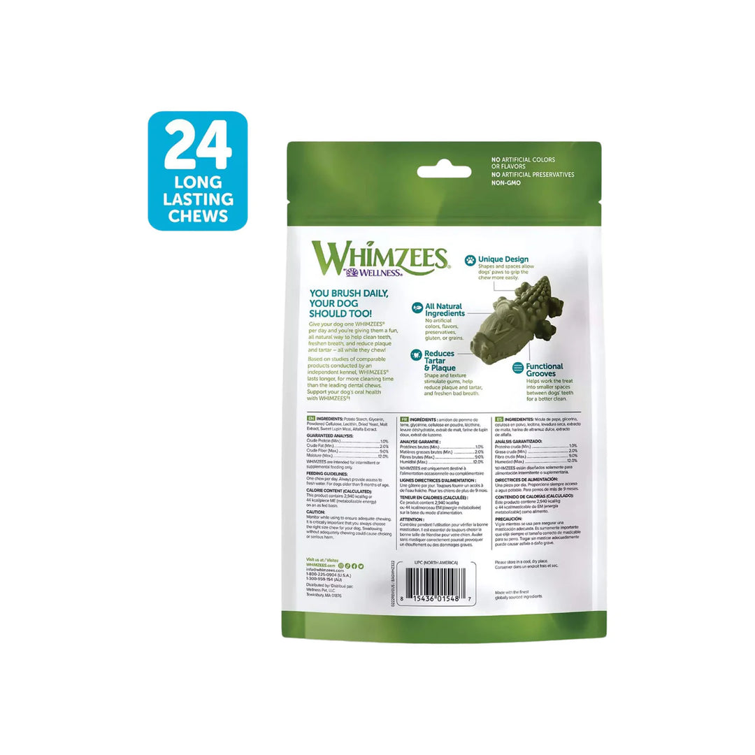 Vegetarian Dental Chews for Dogs - Alligator
