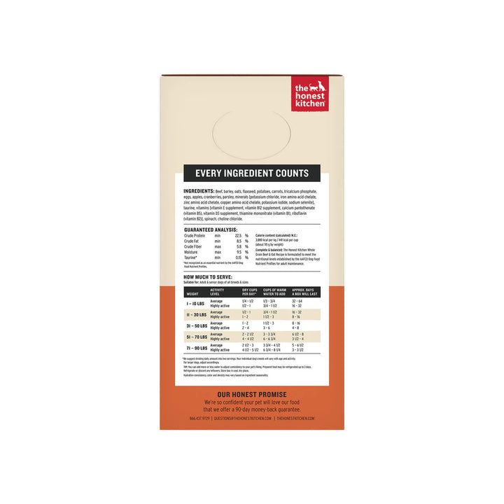 Wholemade Whole Grain Beef Dehydrated