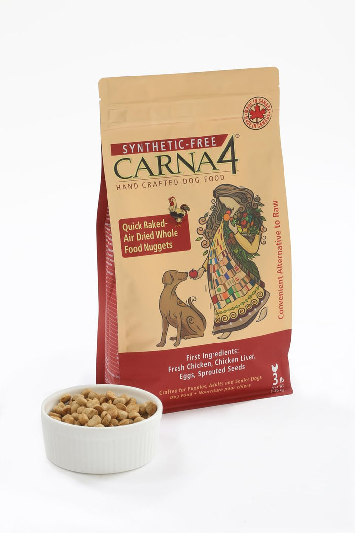 Carna4 Hand Crafted Dog Food, 6-Pound, Chicken