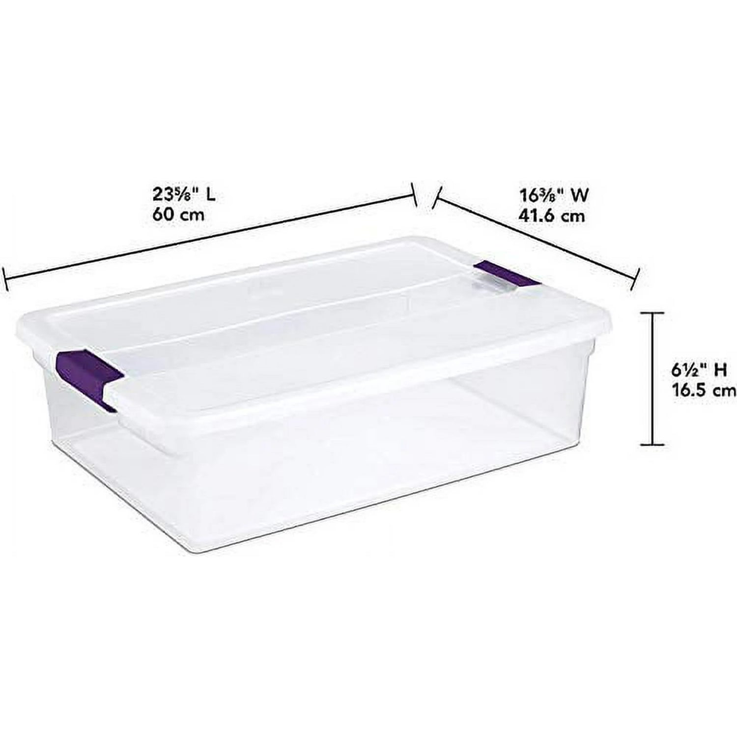 32 qt Clear Latch Storage Box