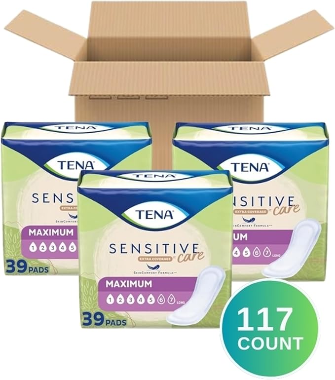 Tena Incontinence Pads,117 Count