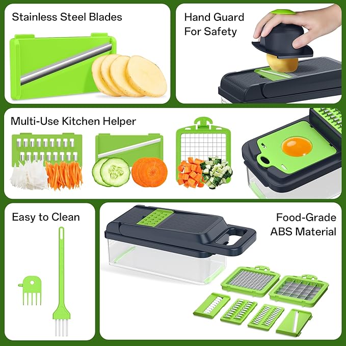 Vegetable Chopper  12 in 1  Multi-Functional