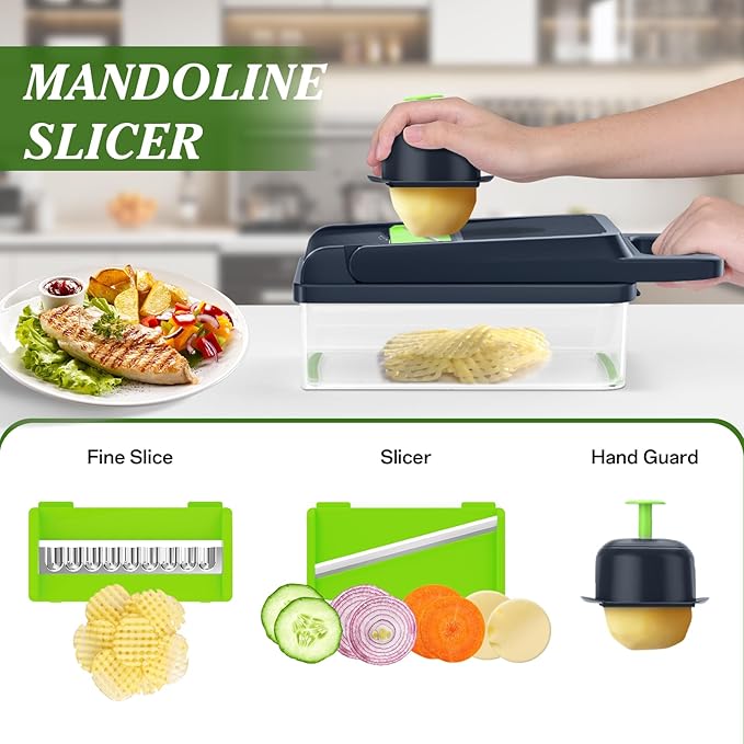 Vegetable Chopper  12 in 1  Multi-Functional