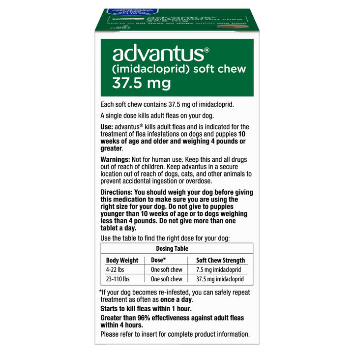 Advantus Dog Advantus Chewable Flea Treatment for Dogs 23 - 110 lbs. | 7 ct.