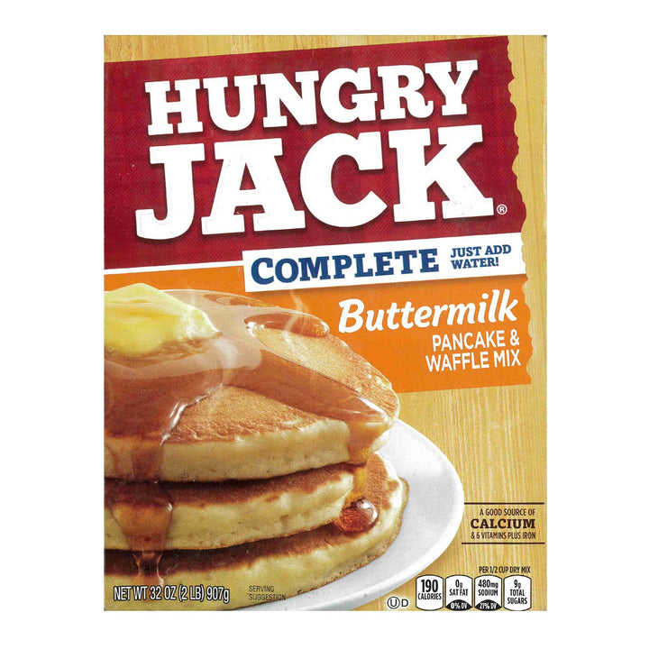 Hungry Jack Complete Buttermilk Pancake and Waffle Mix, 32 Ounce