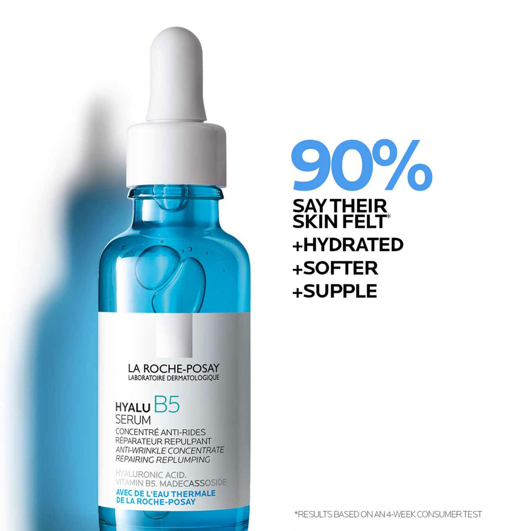 La Roche-Posay Hyalu B5 Pure Hyaluronic Acid Serum for Face | Vitamin B5 + Hyaluronic Acid + Madecassoside | Hydrating Serum Visibly Plumps Skin | Sensitive Skin Safe | Anti Aging Serum | Oil-Free