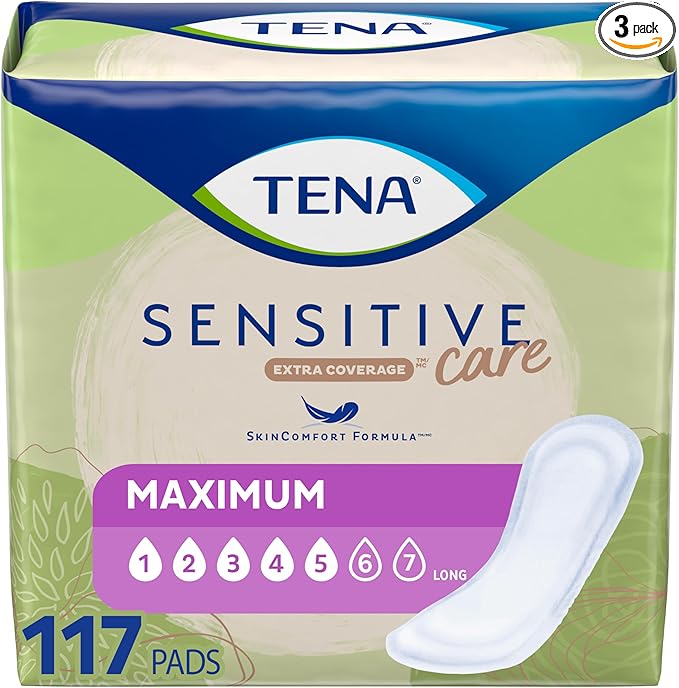 Tena Incontinence Pads,117 Count
