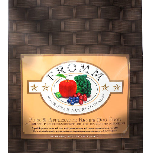 Fromm Four-Star Nutritionals Pork & Applesauce Dog Food - Premium Dry Dog Food - Pork Recipe - 26 lb