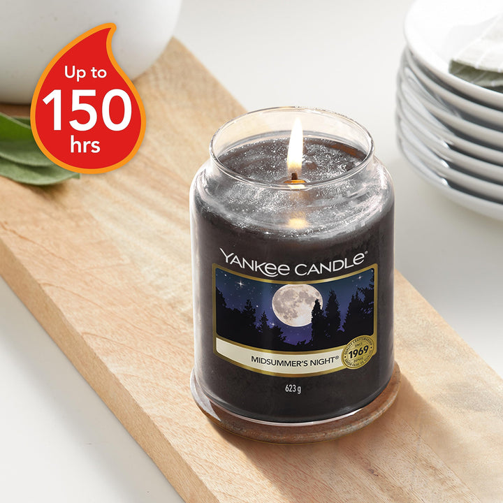 Yankee Candle Scented Candle | Midsummer's Night Large Jar Candle | Long Burning Candles: up to 150 Hours