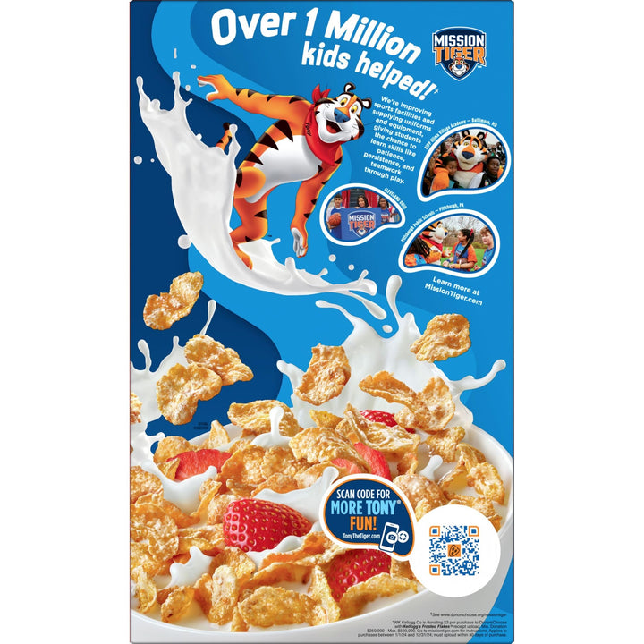 Kellogg's Frosted Flakes Breakfast Cereal, Kids Cereal, Family Breakfast, Family Size, Strawberry Milkshake, 20.1oz Box (1 Box)