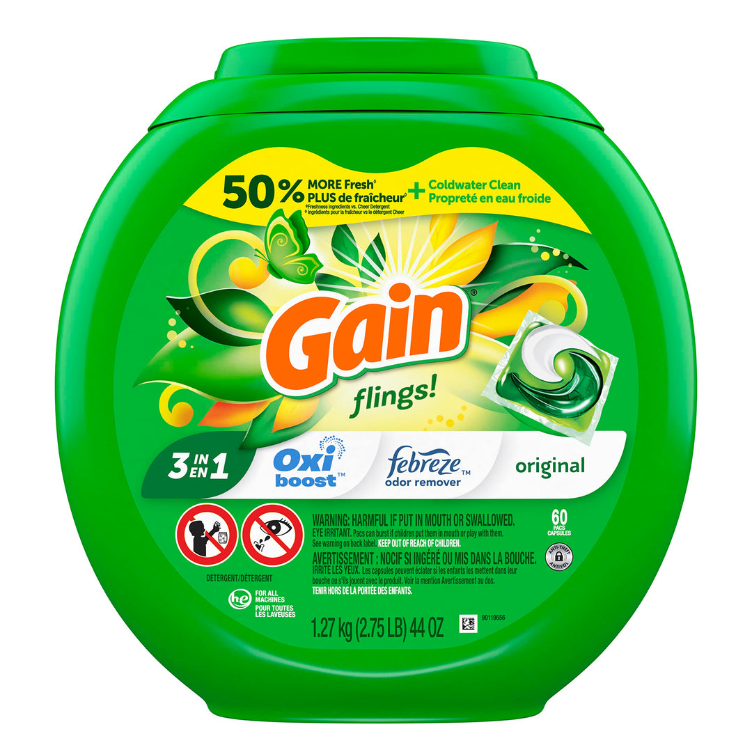 Liquid Laundry Detergent Pacs