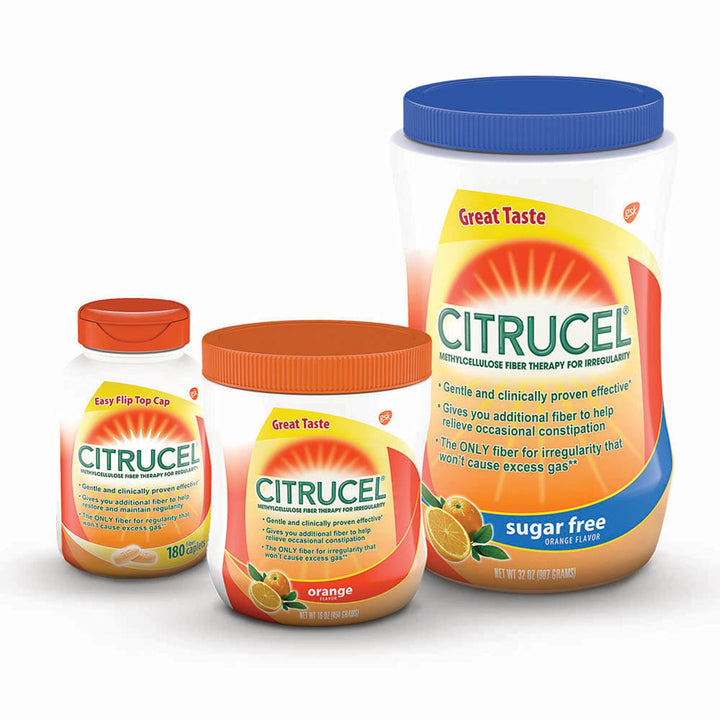 Citrucel Fiber Therapy Caplets for Irregularity, Easy to Swallow Methylcellulose , 180 Count