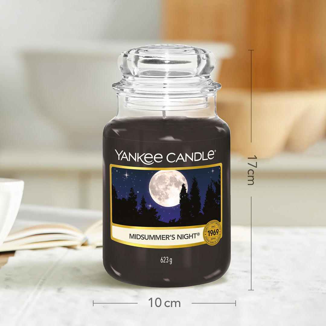 Yankee Candle Scented Candle | Midsummer's Night Large Jar Candle | Long Burning Candles: up to 150 Hours