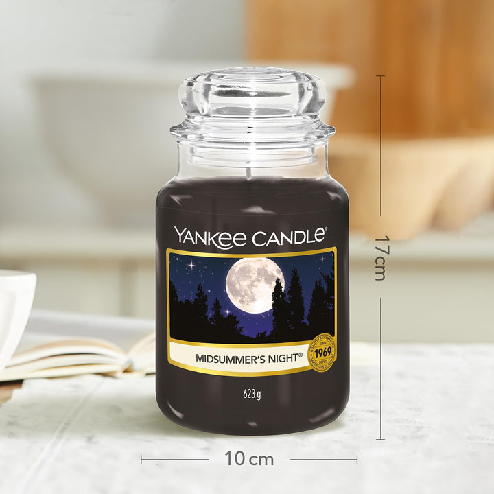 Yankee Candle Scented Candle | Midsummer's Night Large Jar Candle | Long Burning Candles: up to 150 Hours