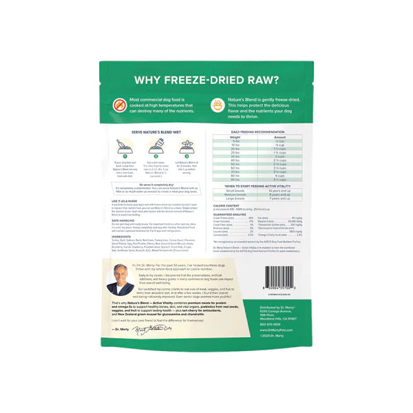 Nature’s Blend Active Vitality Freeze Dried Dog Food