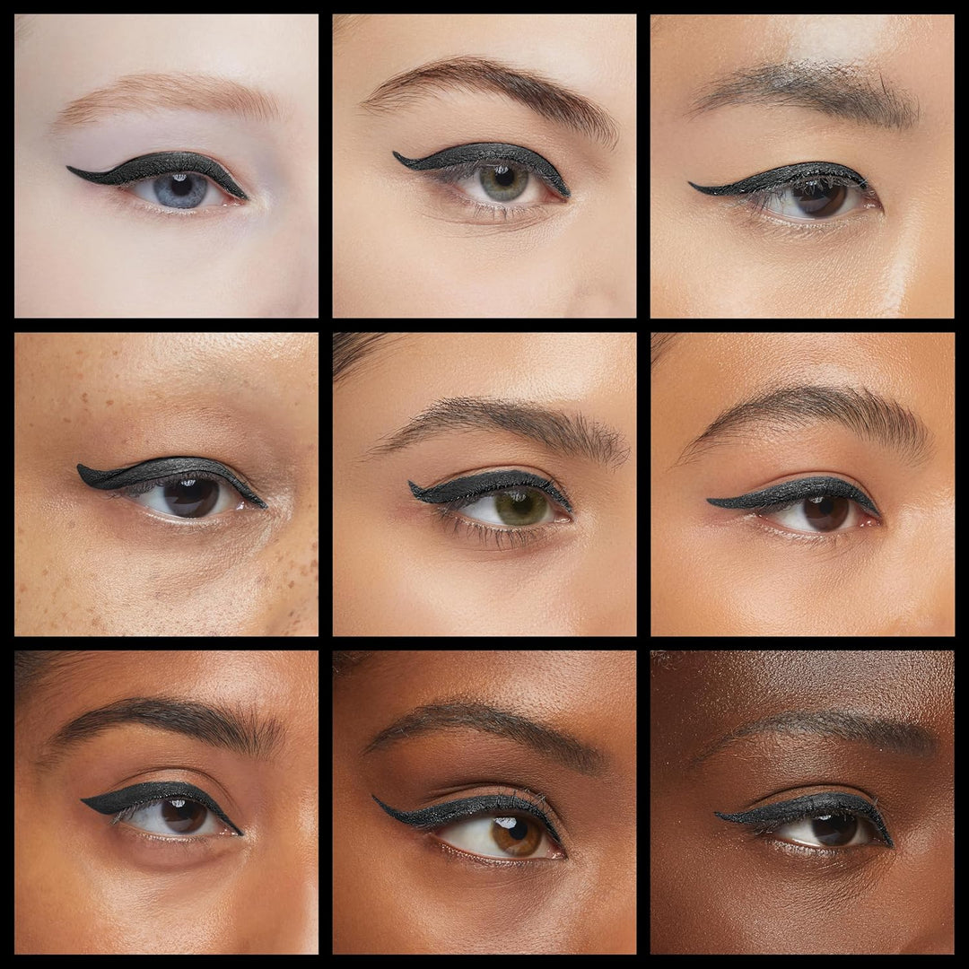Liquid Eyeliner – Smudgeproof Longwear, Ultra-Fine Tip, Blackest Black (Pack of 2)