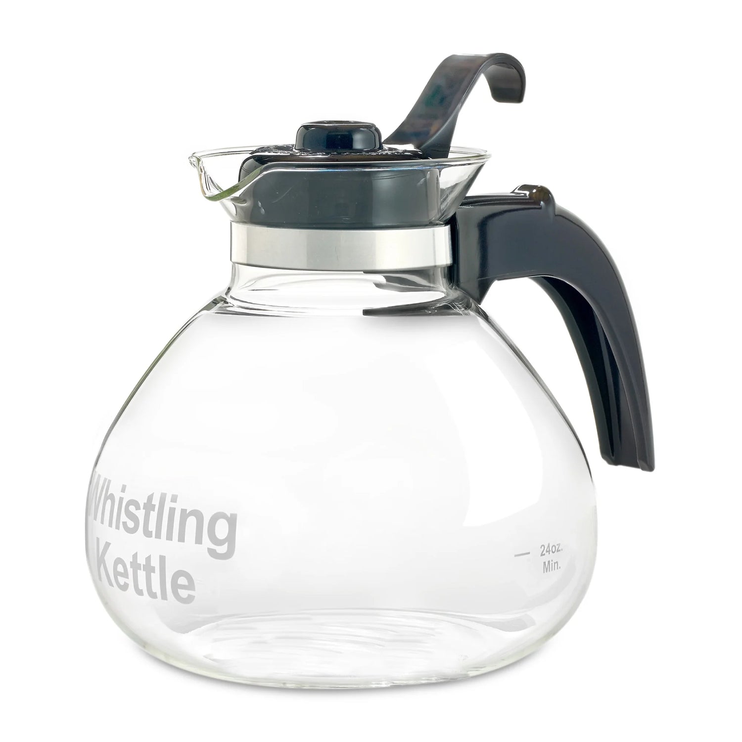 Glass Stove Top Whistling Tea Kettle