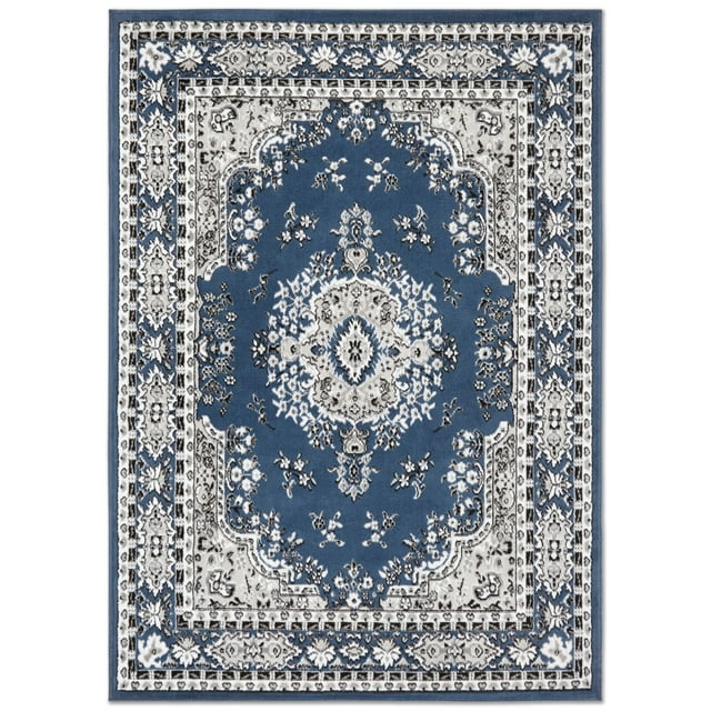 Sakarya Traditional Medallion Area Rug, 7'8"x10'7"