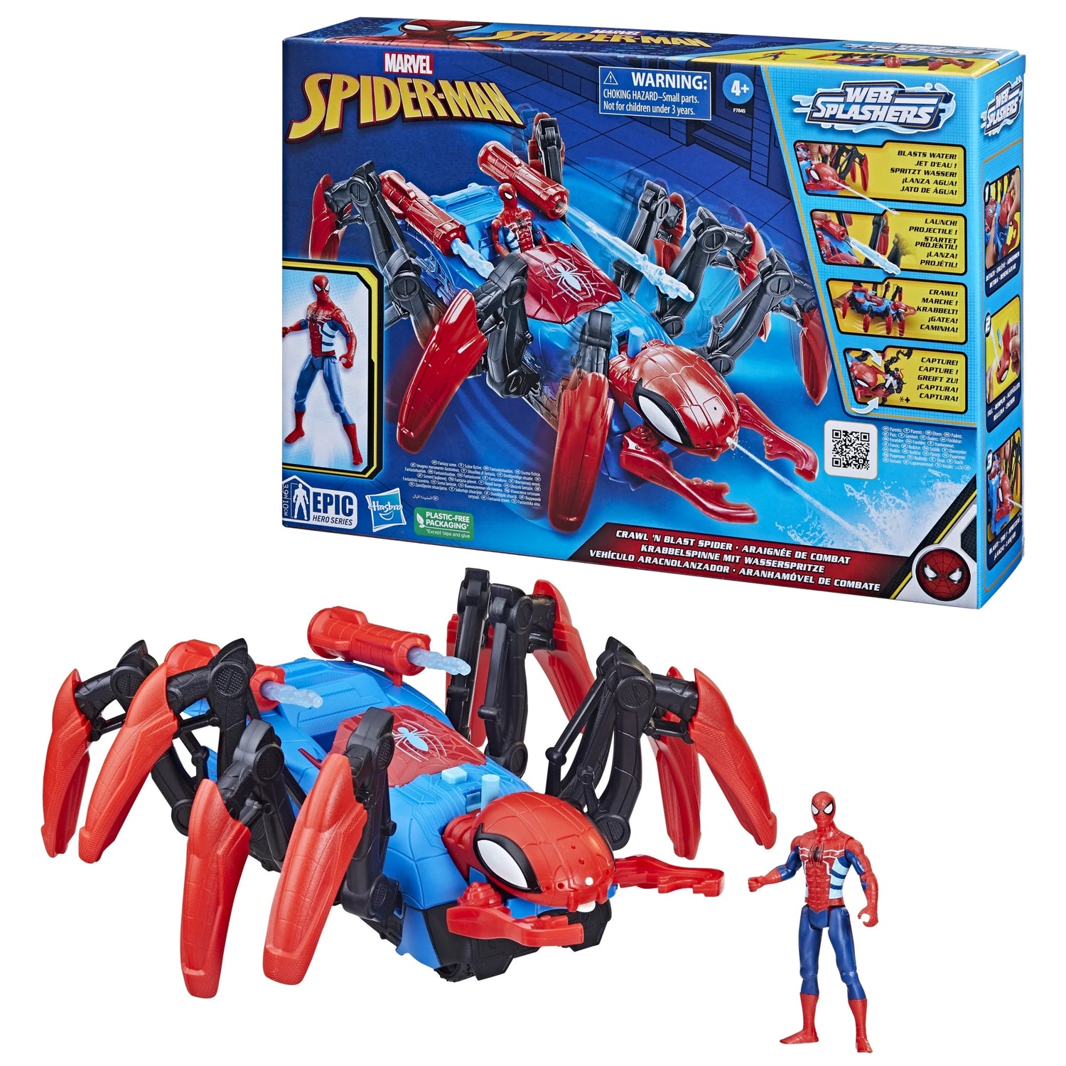 Spider-Man Crawl Action Figure Toy Cars