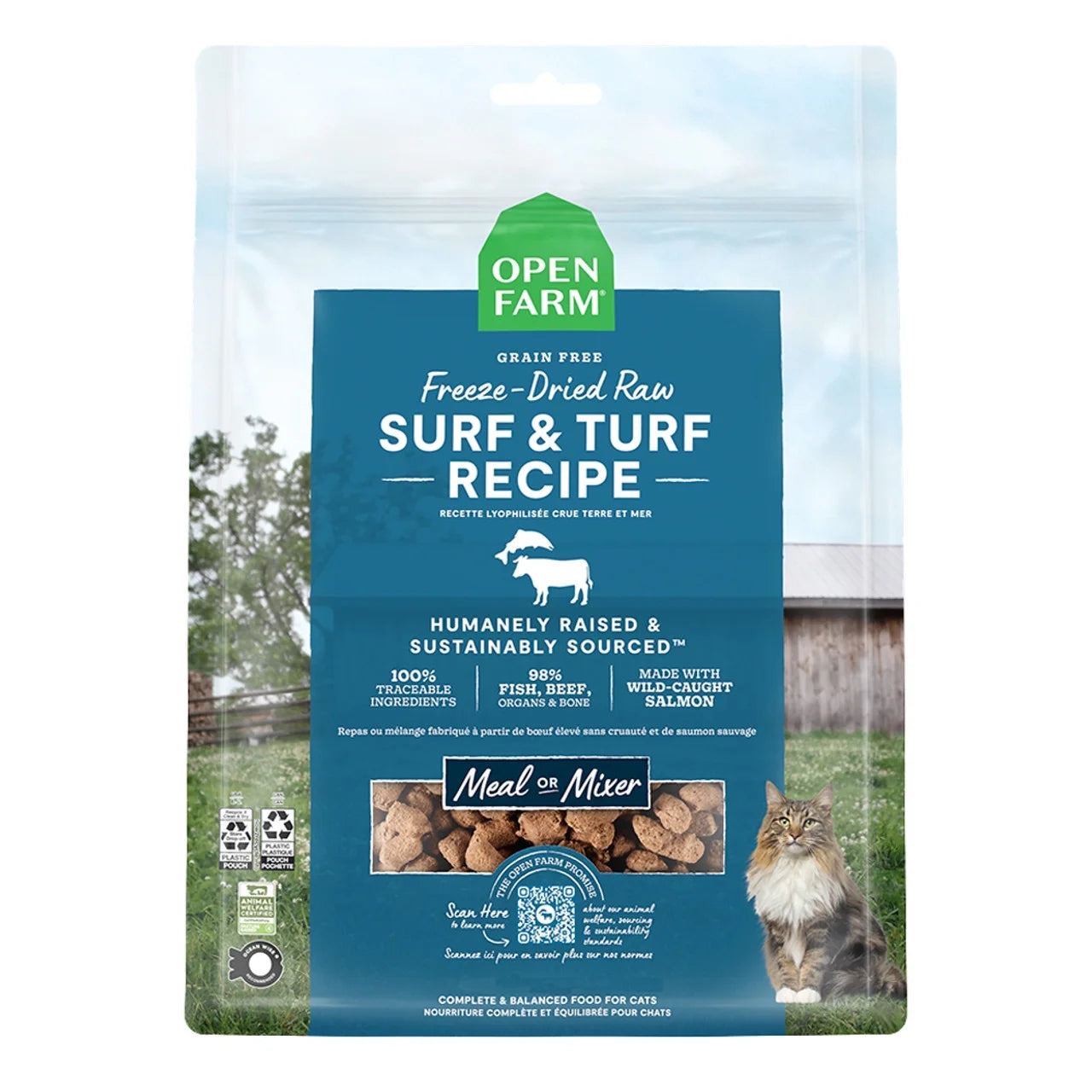 CAT MORSELS SURF TURF FD RAW 3.5OZ