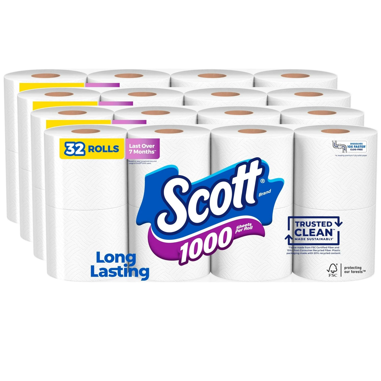 1-Ply Toilet Tissue 32 Rolls