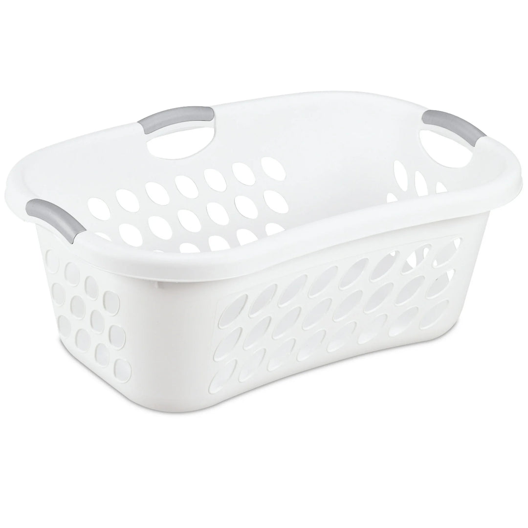 Laundry Basket Plastic, White