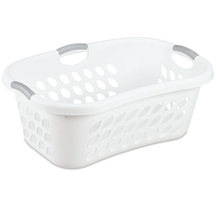 Laundry Basket Plastic, White