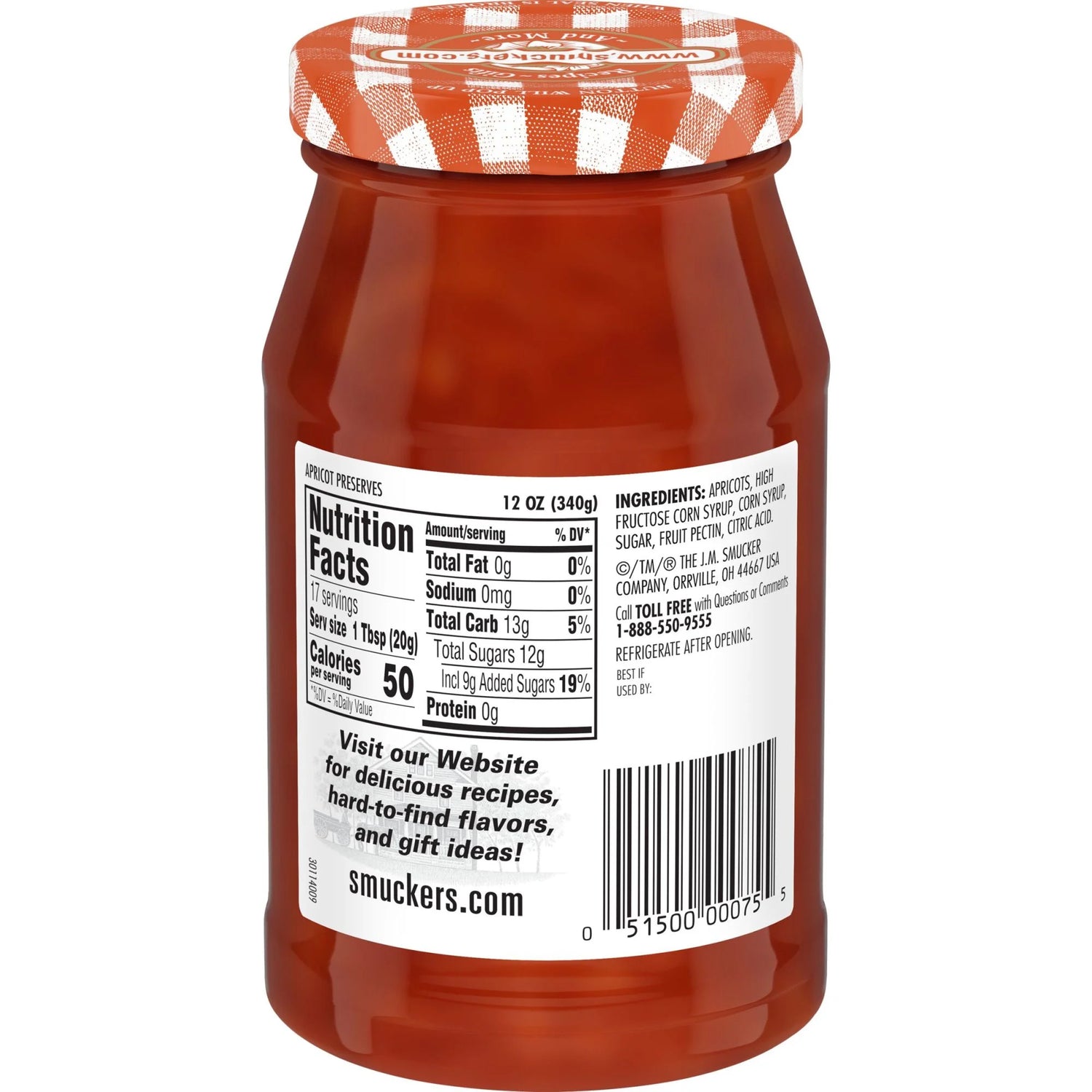 Apricot Preserves, 12 Ounces