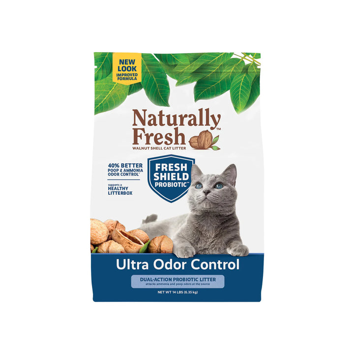 Ultra Odor Control Walnut Shell Probiotic Cat Litter