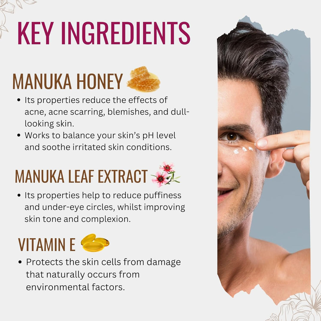 Hyaluronic Acid Eye Cream with Honey & Vitamin E
