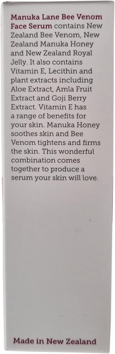 Bee Venom Face Serum with Honey, Goji & Vitamin E